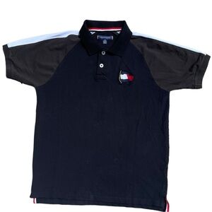 Black Tommy Hilfiger Polo Shirt (XL)